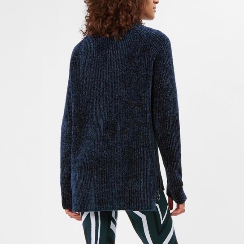 Sweaty Betty Chenille Navy Blue Sweater
